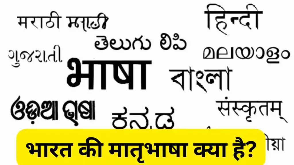 भारत की मातृभाषा क्या है?